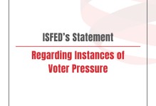 ISFED’s Statement Regarding Instances of Voter Pressure