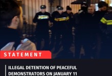 Illegal Detention of Peaceful Demonstrators on January 11 Marked by Police Use of Force