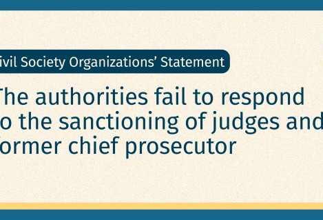 The authorities fail to respond to the sanctioning of judges and former chief prosecutor
