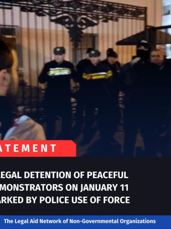 Illegal Detention of Peaceful Demonstrators on January 11 Marked by Police Use of Force