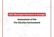 2025 Municipal Elections in Georgia:  Assessment of the Pre-Election Environment