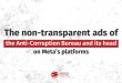 The non-transparent ads of the Anti-Corruption Bureau and its head on Meta’s platforms