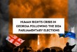 Human Rights Crisis in Georgia Following the 2024 Parliamentary Elections